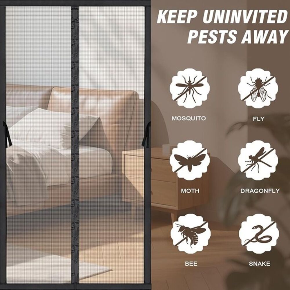 30 x 80 cm Magnetic Screen Door - Bugs Out, Breeze in - Picture 7 of 8